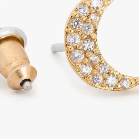 Kate spade earrings You’re A Gem Crescent Moon Studs - Picture 4 of 11